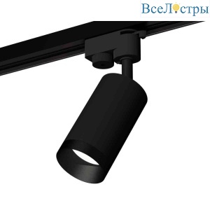 Комплект трекового светильника Ambrella light Track System XT6323061 SBK/PBK черный песок/черный полированный (A2521, C6323, N6131)