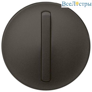 Лицевая панель Legrand Celiane выключателя одноклавишного с контурной подсветкой графит 065203
