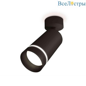 Комплект накладного светильника Ambrella light Techno Spot XM6323014 SBK/FR черный песок/белый матовый (A2210, C6323, N6229)
