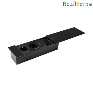 Блок розеток JX (Slide Top) (2 секции RJ-45 + 2 USB с кабелем питания) Mebax 00-00002891