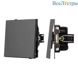 Механизм выключателя одноклавишный проходной Arlight SWT-TENDO-MKP1-SFPL-GR (230V, 10A) 054581