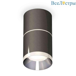 Комплект накладного светильника Ambrella light Techno Spot XS7403041 DCH/PSL черный хром/серебро полированное (C7403, A2070, C7403, N7032)