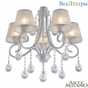 Потолочная люстра Arte Milano Amalfi 337146/5 WT+SL