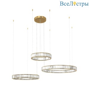 Подвесной светодиодный светильник Loft IT Crystal ring 10135/3 Gold