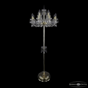 Торшер Bohemia Ivele Crystal 1402T2/8+4/195-165 G
