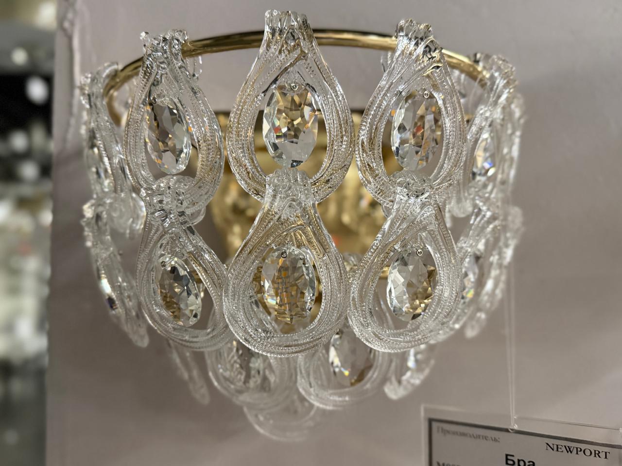 настенный светильник newport acanthia 5253/a gold м0070025