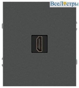 Розетка Эра Arktik 16-3114-06 HDMI графит Б0070509
