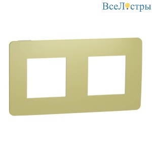 Рамка 2-постовая Schneider Electric Unica New NU280411
