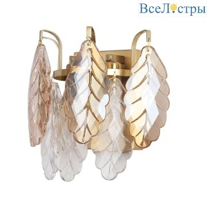 Бра Crystal Lux Trevi AP2 Brass