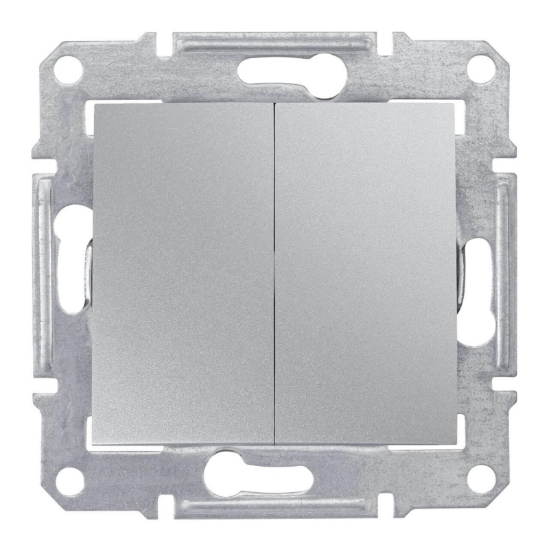 переключатель двухклавишный schneider electric sedna 10a 250v sdn0600160