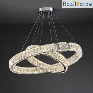 Подвесная люстра Delight Collection D8010P/2R/D800+600 silver