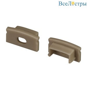 Заглушка Arlight LINE-1708 OLIVE GREY с отверстием 038632