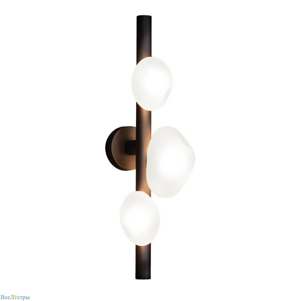настенный светильник delight collection matter 5055w/3 black/white