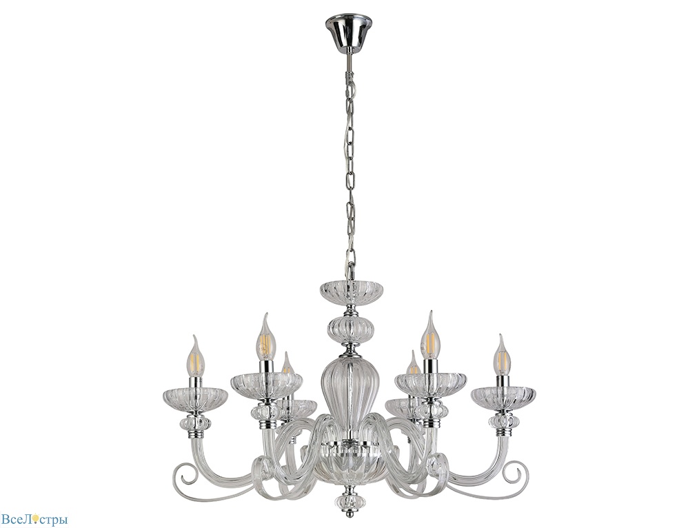 подвесные люстры newport 8626/c chrome clear м0071525