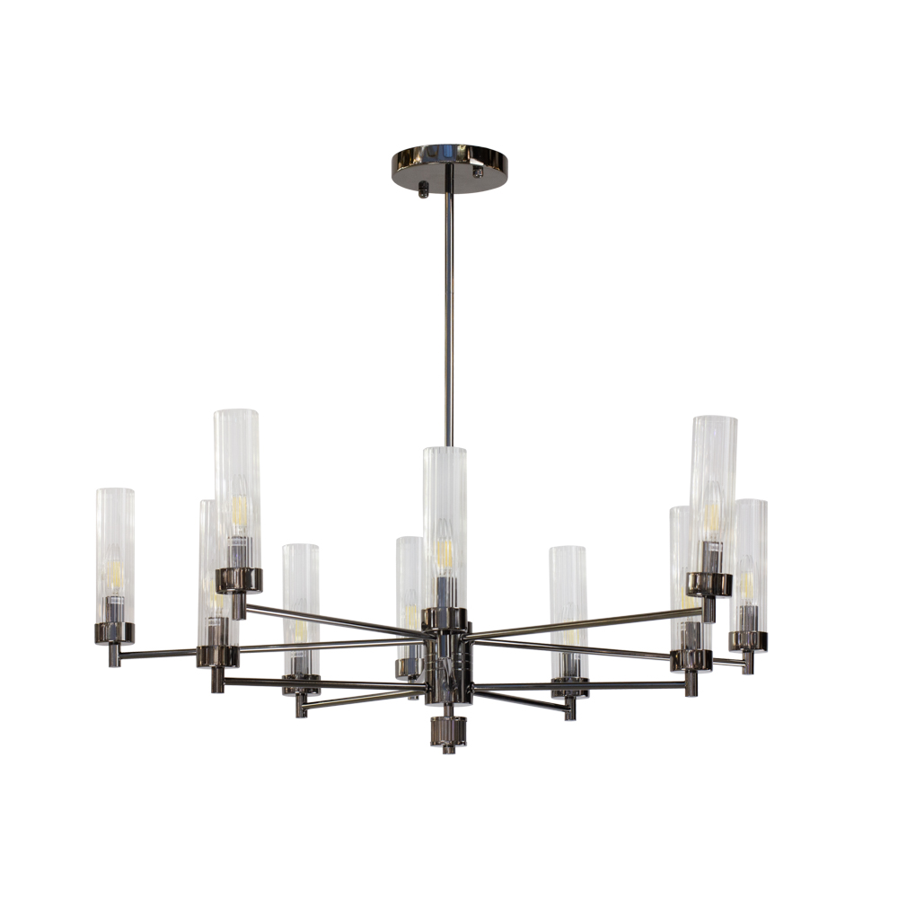 люстра на штанге am group indigo sp10 pearl black