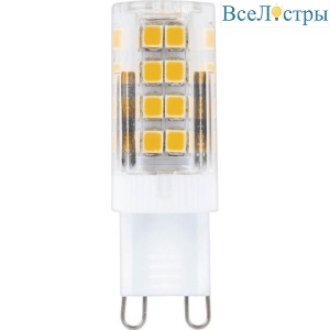 Лампа светодиодная Feron G9 5W 4000K прозрачная LB-432 25770