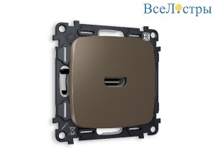 Комплект механизма розетки HDMI 2.0 40V/500mA 2.0GHz 5-18Gbit/s Ambrella Volt Omega MO644010
