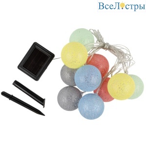 Гирлянда на солнечной батарее Uniel USL-S-139/PM2000 COTTON BALLS UL-00010436