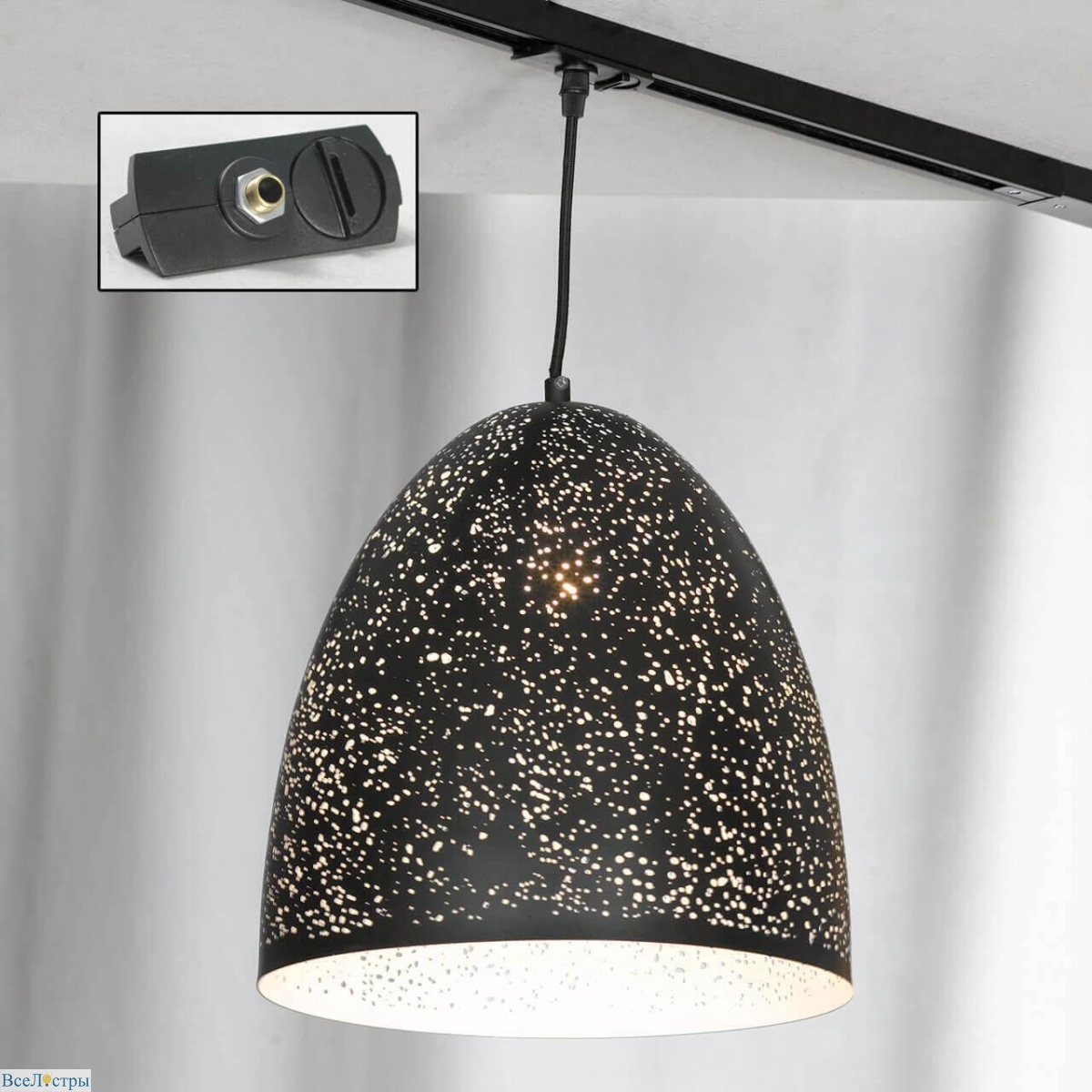 трековый светильник однофазный lussole loft port chester track lights lsp-9892-tab