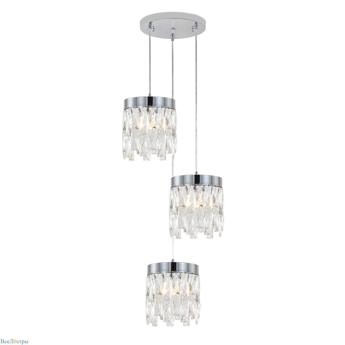 подвесной светильник indigo anna 12029/3p chrome v000497