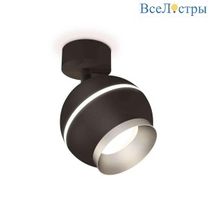 Комплект накладного светильника Ambrella light Techno Spot XM1102003 SBK/MCH черный песок/хром матовый (A2210, C1102, N7033)