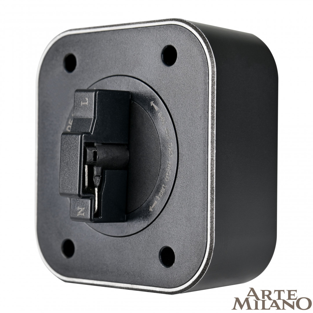 трековый светильник arte milano am-track-sockets 380022tls/lws black