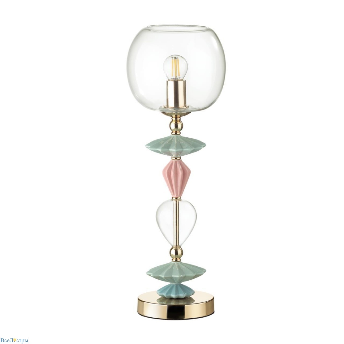 настольная лампа odeon light classic bizet 4855/1t