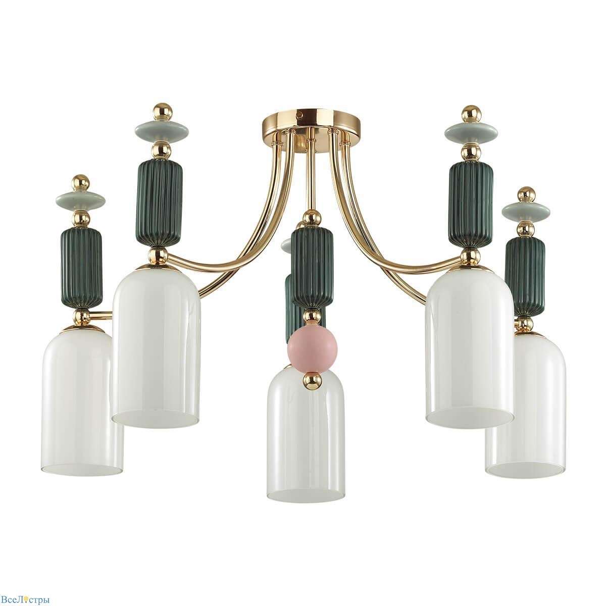 потолочная люстра odeon light classic candy 4861/5c