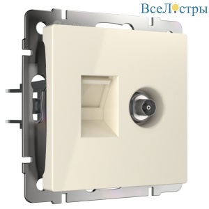 Розетка ТВ+Ethernet Werkel 4690389174476 W1181303