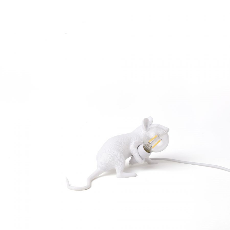 настольная лампа mouse lamp lyie down usb seletti
