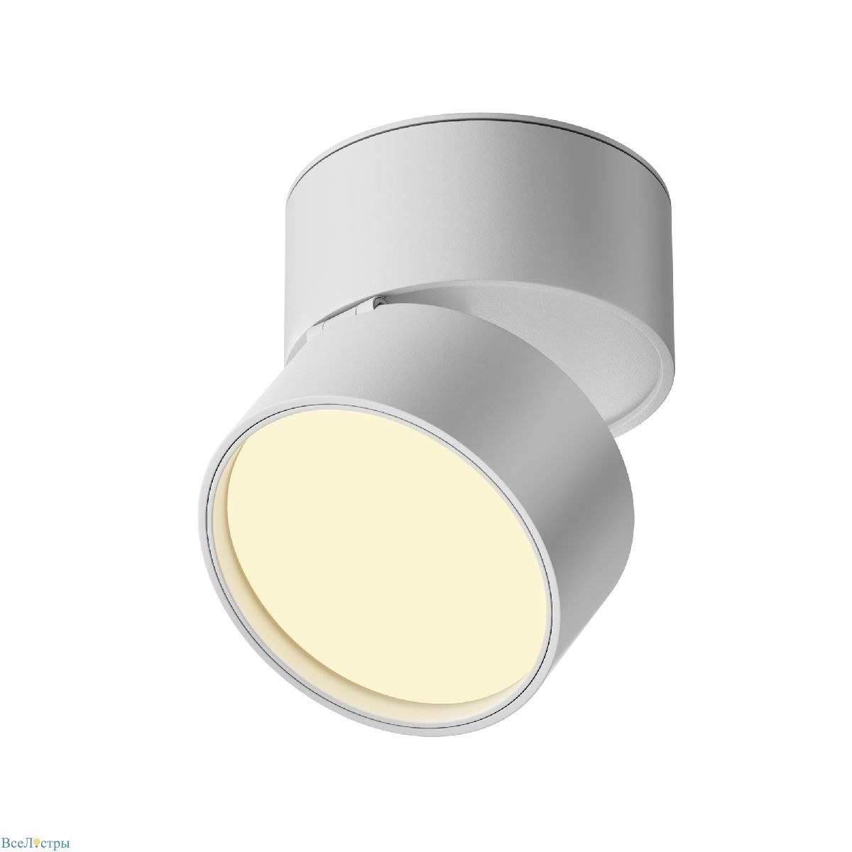 накладной спот maytoni onda c024cl-12w2.7k-w-1