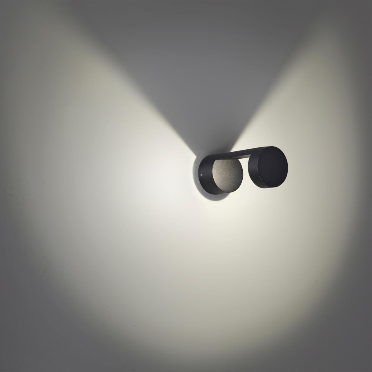 уличный настенный светодиодный светильник odeon light nature tion 6657/10wl