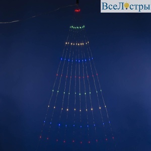 Уличная светодиодная гирлянда (UL-00007283) Uniel Лучи росы 220V  разноцветный ULD-E0120-120/STA Multi IP44
