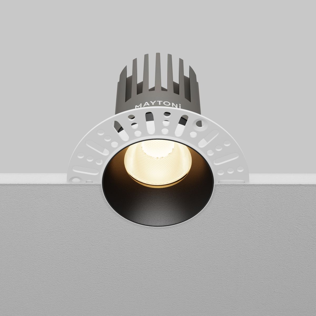 встраиваемый светильник maytoni technical dip dl121-15w-3k-trs-b