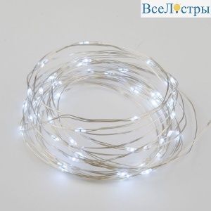 Светодиодная гирлянда Uniel Роса (UL-00007184) белый ULD-S0500-050/SCB/2AA White IP20 Dew
