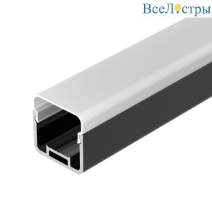 Профиль с экраном Arlight LINE-D-3030-2000 SQUARE BLACK+OPAL 055073