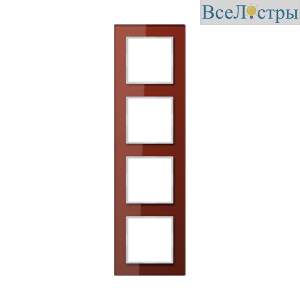 Рамка четырехместная Jung AC584GLRT
