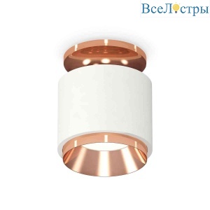 Комплект накладного светильника Ambrella light Techno Spot XS7510140 SWH/PPG белый песок/золото розовое полированное (N7930, C7510, N7035)