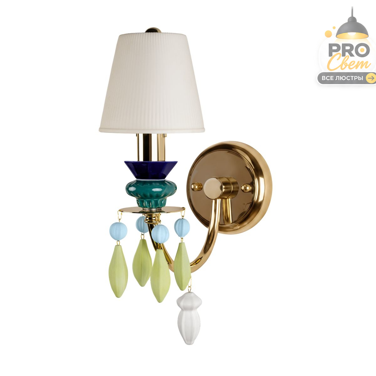 бра loft it grace 10203/1w green
