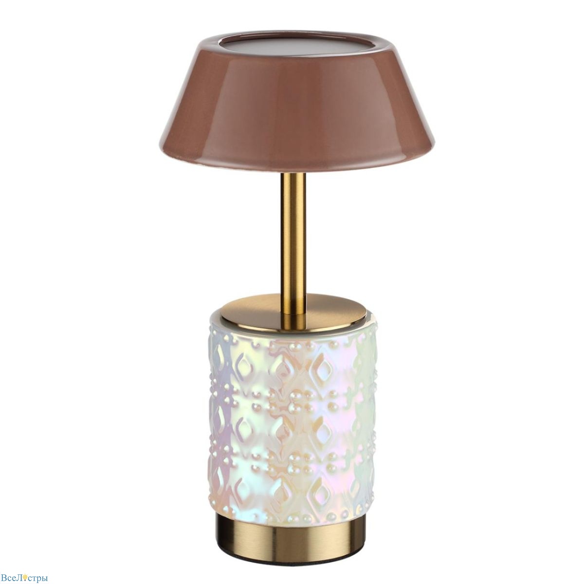 настольная лампа беспроводная odeon light l-vision lulu 5454/6tl