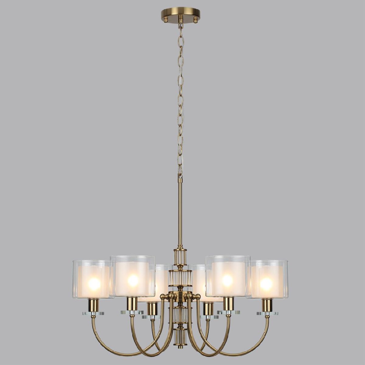 подвесная люстра odeon light saga classic 5088/6