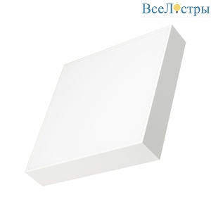 Потолочный светильник Arlight IM-QUADRO-EMERGENCY-3H-S350x350-33W Warm3000 (WH, 120 deg, 230V) 041010