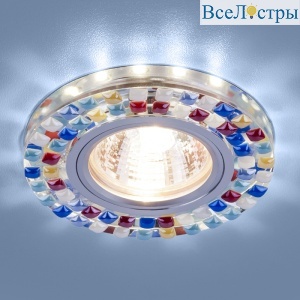 Встраиваемый светильник Elektrostandard 2195 MR16 SL/MLT зеркальный/мульти 4690389099427