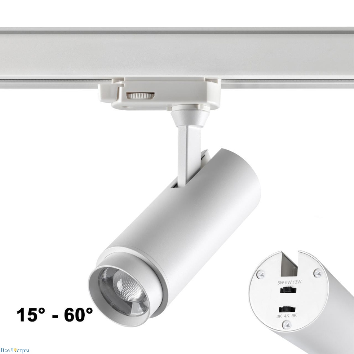 трековый светодиодный светильник novotech port nail 359030