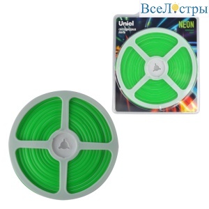 Светодиодная лента Uniel ULS-N01-2835-120LED/m-6mm-IP67-DC12V-9W/m-5M-GREEN блистер