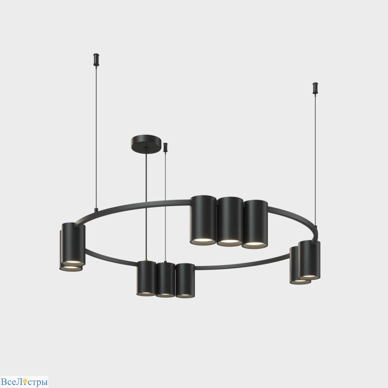 подвесная люстра denkirs orbit dk4065-bk