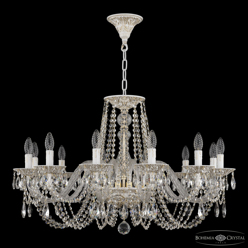 подвесная люстра bohemia ivele crystal al16302/12/300 wmg