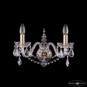 Бра Bohemia Ivele Crystal 1411B/2/160 G Leafs