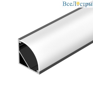 Алюминиевый профиль Arlight SL-KANT-H20-2000 BLACK 049016