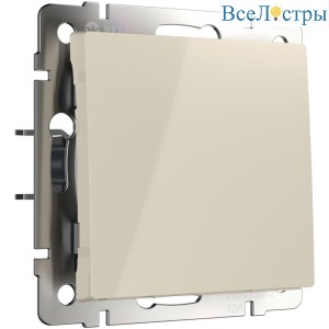 Перекрестный переключатель одноклавишный Werkel слоновая кость W1113003 4690389155581
